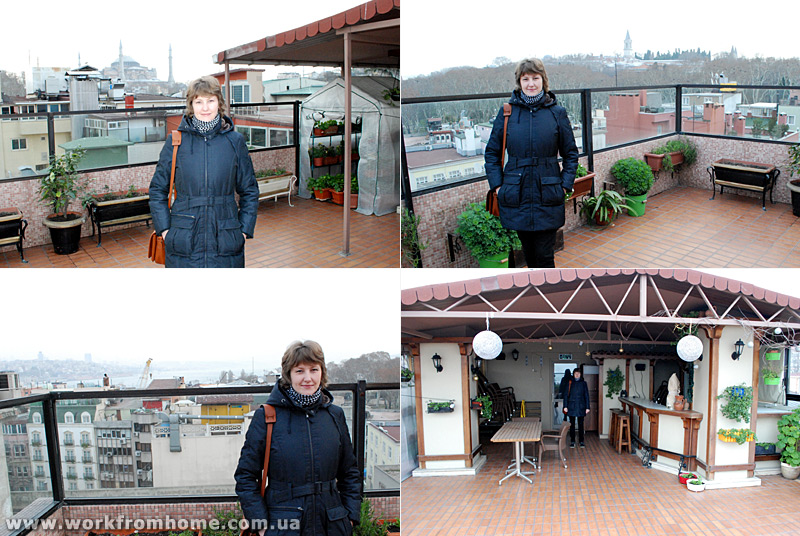 Посещение султанского дворца Топкапы в Стамбуле - Вид с крыши отеля Erboy - Стамбул
